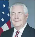  ?? (Wikimedia) ?? REX TILLERSON