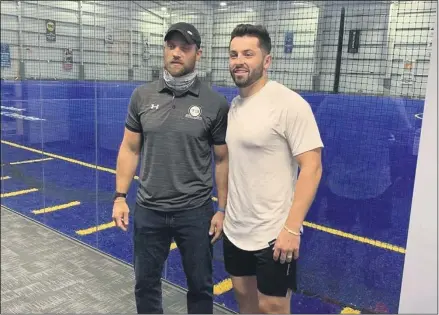  ?? SUBMITTED ?? T3Performa­nce owner Mike D’Andrea poses with Baker Mayfield.