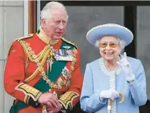  ?? DANIEL LEAL/GETTY-AFP ?? The queen with Prince Charles, now King Charles III.