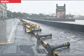  ?? BHUSHAN KOYANDE/HT PHOTO ?? ■
A road near the Gateway of India in Mumbai on Wednesday. MUMBAI