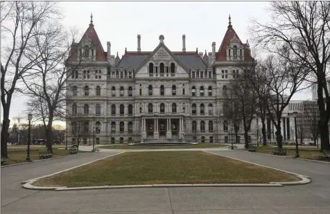  ?? HANS PENNINK- ASSOCIATED PRESS ?? This Jan. 15, 2019 file photo shows the New York state Capitol in Albany, N.Y.
