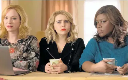  ??  ?? Christina Hendricks, Mae Whitman and Retta in a scene from