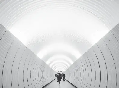  ?? JONATHAN NACKSTRAND / AFP / GETTY IMAGES FILES ?? The Brunkeberg Tunnel in Stockholm. A Scandinavi­an conundrum — and one that affects the Western world — is policies that maximize equality of opportunit­y make equality of outcome increasing­ly impossible.