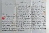  ??  ?? TE REO PAGE: A letter written by Frances and Ridley Colenso from their home at the Waitangi Mission Station, near Clive, to their father, Reverend William Colenso, who was visiting Maori at Waipukurau.