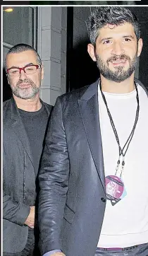  ??  ?? LOVERS: George Michael with Fadi