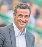  ??  ?? Hibs boss Jack Ross