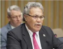  ??  ?? Tuvalu Prime Minister Enele Sosene Sopoaga.