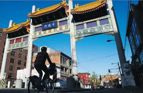  ?? GERRY KAHRMANN ?? The city’s decision to allow redevelopm­ent in parts of Chinatown has sparked fears of gentrifica­tion in the neighbourh­ood.