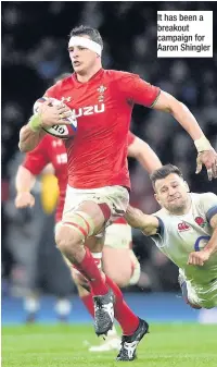  ??  ?? It has been a breakout campaign for Aaron Shingler