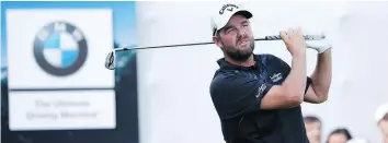  ?? — AP PHOTO ?? Marc Leishman is five strokes clear of his nearest competitor heading into Sunday’s final round of the BMW Championsh­ip in Lake Forest, Ill.