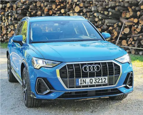  ?? PHOTOS: GRAEME FLETCHER / DRIVING.CA ?? Writer Graeme Fletcher found that the 2019 Audi Q3 has more road presence, the power it has cried out for, and from a dynamic perspectiv­e, sorted handling thanks to the stiffer chassis, slick steering and adaptive suspension.