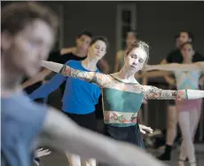  ?? YOUNG/THE CANADIAN PRESS CHRIS ?? Dancers rehearse at the National Ballet of Canada’s company class in Toronto. Later this month, the National Ballet will perform in Moscow and St. Petersburg for the first time in the company’s 67-year history.