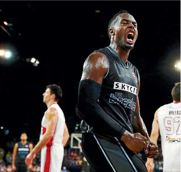  ??  ?? American import and crowd favourite Cedric Jackson helped the New Zealand Breakers clinch three Australian NBL titles.