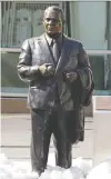  ?? PAUL BATTAGLIA/AP FILES ?? A statue of former Twins owner Calvin Griffith has been removed from Target Field. Racist remarks he made in 1978 were cited as the reason.