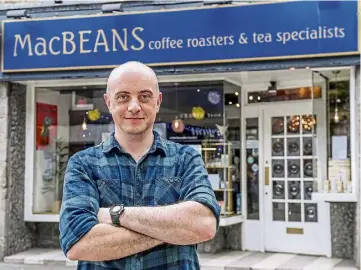  ?? ?? PRESSURE: Brian Milne said the coffee bean market has recently gone ‘bonkers’.