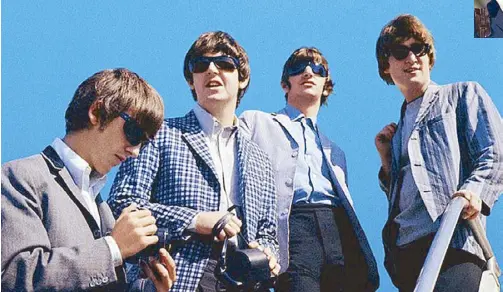  ??  ?? On tour again: The Beatles are back in Ron Howard’s refreshing documentar­y, Eight Days A Week – The Touring Years.