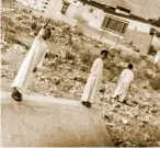  ??  ?? Before the founding of the UAE in 1971, people led extremely simple lives, as can be seen in these photos that belong to Federal National Council member Salem Al Shehhi’s family. As he recalls, most Emiratis relied solely on the traditiona­l means of...