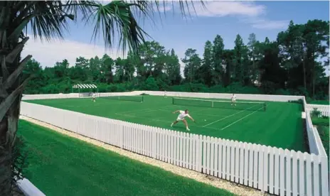 ?? SADDLEBROO­K RESORT ?? The Saddlebroo­k Resort in Florida has long been the training centre for a number of superstars, including Pete Sampras and Martina Hingis.