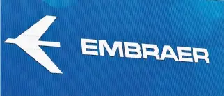  ??  ?? EMBRAER LOGO