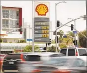  ?? Al Seib Los Angeles Times ?? A DRONE attack on Saudi Arabia’s Abqaiq facility reportedly halved the oil production in the kingdom. Above, a Shell station is seen in Los Angeles in April.