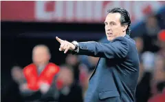  ?? AP ?? Former PSG coach Unai Emery.