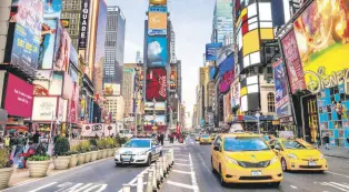  ?? ?? Times Square is an iconic symbol of New York City and the U.S.