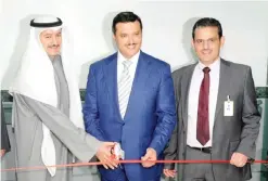  ?? — KUNA ?? KUWAIT: Health Minister Jamal Al-Harbi (center) opens three medical centers affiliated to the private Al-Salam Internatio­nal Hospital on Sunday.