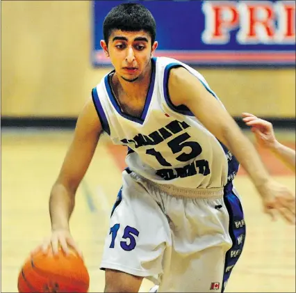  ??  ?? Tamanawis Wildcats point guard Manny Dulay is among the most exciting players to emerge from B.C.’S Class of 2012 and he’s on UFV coach Barnaby Craddock’s radar.