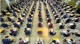  ?? /Gallo Images/Die Burger/Jaco Marais ?? Writing: Umalusi CEO Dr Mafu Rakometsi said unaccredit­ed private centres, and printing errors and poor print quality in some exam papers are a concern.