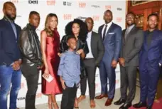  ?? ANITA ZVONAR PHOTOGRAPH­Y/WIREIMAGE ?? From left, writer Tarell Alvin McCraney, actor Ashton Sanders, actress Naomie Harris, young actor Alex R. Hibbert, actress Janelle Monae, director Barry Jenkins, actor Mahershala Ali, actor Trevante Rhodes and actor Andre Holland attend the...