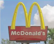  ?? | ALAN DIAZ/ AP FILE ?? Uber says its McDonald’s delivery fee varies depending on the city but that it is generally a flat $ 4.99. There could also be a “busy area” fee of $ 1 to $ 2 where demand is high.