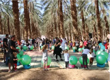  ??  ?? KIDS CAN flex their baking muscles and prepare date pastries at the happening...... WHICH WILL be spread out over a huge area in the kibbutz’s date grove.