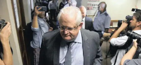  ?? | OUPA MOKOENA African News Agency (ANA) ?? FORMER Bosasa chief operations officer Angelo Agrizzi at the Specialise­d Commercial Crime Court in Pretoria yesterday.