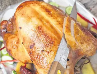  ??  ?? Many Atlantic Canadians will sit down to a turkey dinner this Thanksgivi­ng weekend. The delicious meal could also serve as a long range weather forecast.