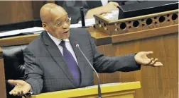  ??  ?? IN MY DEFENCE: President Jacob Zuma says he has been misunderst­ood.
