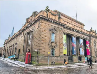  ?? Pictures: Steve MacDougall. ?? The revamped Perth City Hall, in St John’s Place, will showcase the city’s history. Right: the Stone of Destiny which, it is hoped, will go on display in the hall.