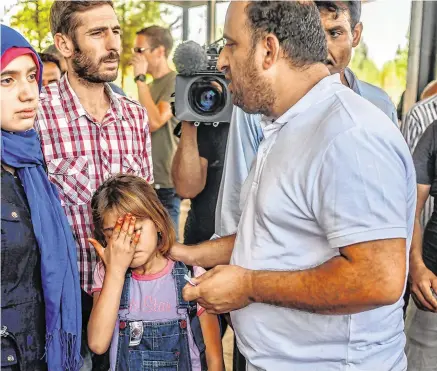  ?? PHOTO: GETTY ?? Tragedy: Family of nine-monthold baby Mohammed Omar, killed in a mortar attack in Akcakale, near Turkey’s Syrian border, at his funeral.