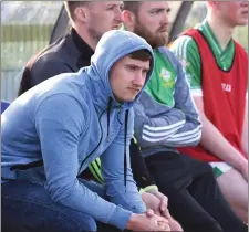  ??  ?? James O’Donoghue was in the Legion dugout for the County SFL game against Kerins O’Rahilly’s