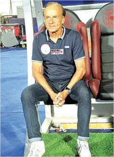  ??  ?? Super Eagles Head Coach Gernot Rohr