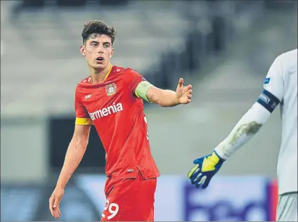  ?? FOTO: EFE ?? Kai Havertz es el próximo objetivo de un Chelsea que se ha reforzado a conciencia este verano