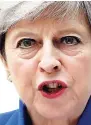  ??  ?? British Prime Minister Theresa May.