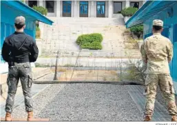  ?? YONHAP / EFE ?? Imagen de la frontera entre ambas coreas.