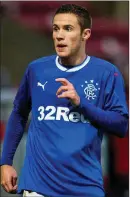  ??  ?? Young forward Liam Burt enjoyed stints at Celtic and Rangers