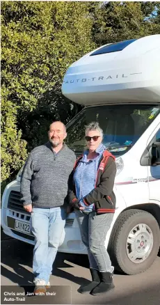  ??  ?? Chris and Jan with their Auto-trail