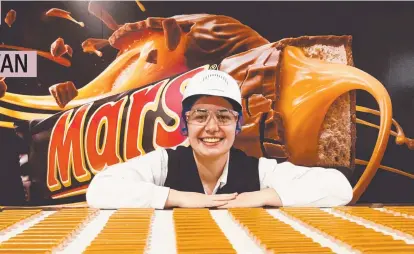  ?? ?? Emily Boucher is a production operator at Mars Wrigley’s Ballarat factory