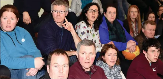  ??  ?? Supporters at the Kerry Area Basketball Board Lee Strand 2016/2017 finals in the Presentati­on Gym, Killarney on Saturday.Photo by Michelle Cooper Galvin