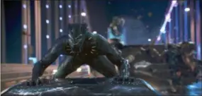  ?? MATT KENNEDY — MARVEL STUDIOS-DISNEY VIA AP ?? This image released by Disney shows a scene from Marvel Studios’ “Black Panther.”