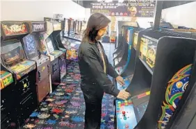  ?? TAIMY ALVAREZ/STAFF PHOTOGRAPH­ER ?? Billy Mitchell was stripped of his record high scores in the classic arcade game Donkey Kong by Twin Galaxies, a regulatory body that keeps track of all-time scores on classic arcade games.