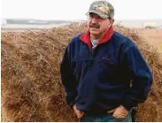  ?? Kevin Cederstrom / Associated Press ?? Steve Jensen discovered the Tesoro oil spill at his wheat farm near Tioga, N.D., in 2013.