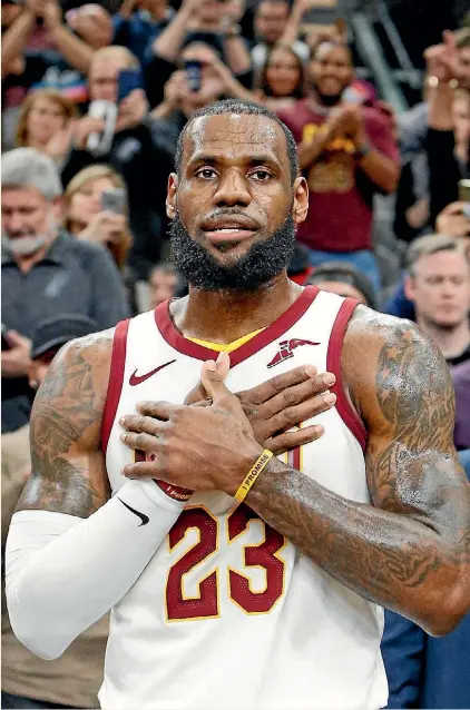  ??  ?? LeBron James notched 22 points as the new-look Cavaliers hit their straps.